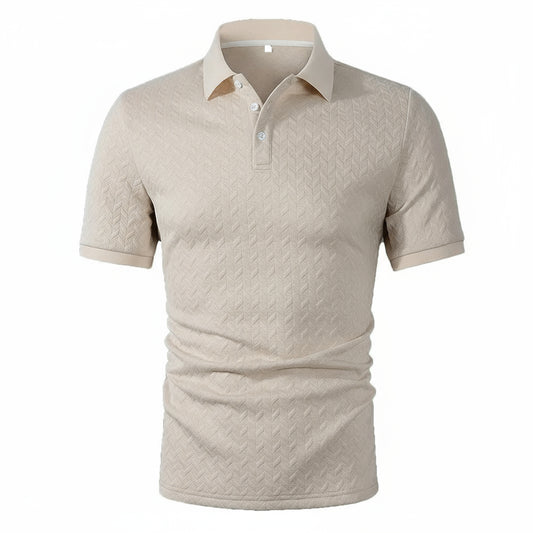 Breathable Jacquard Polo