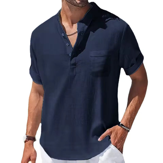 Henley Linen Shirt